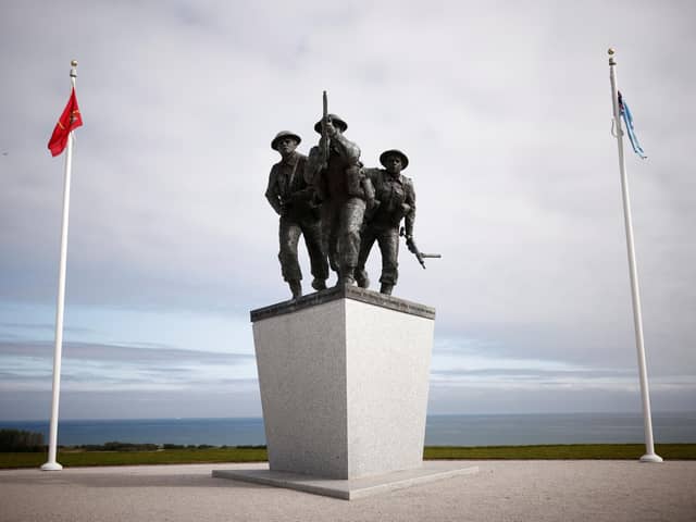A view of the new British Normandy Memorial at Ver-sur-Mer in France. (Photo by PA/ Stephane Mahe)