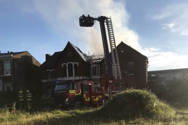 The fire broke out inside the derelict Victorian building in Avenham Place at around 4.30am this morning (Tuesday, June 8)