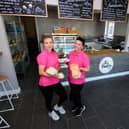 Owner Emma and Manager Hannah Boyd of the Pantry sandwich shop on its opening day