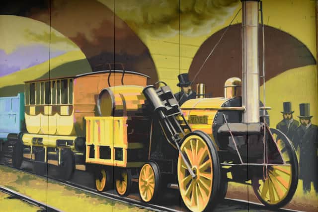 Mural by Gavin Renshaw at Ribble Steam Railway & Museum