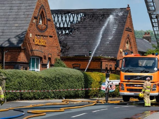Fire damage at Busy Bees, Bamber Bridge