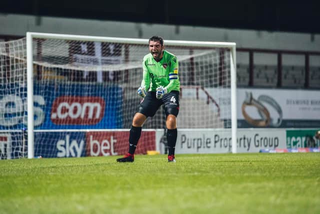 Alex Kenyon's Morecambe spell included a headline-grabbing performance in goal Picture: Nathan Briggs