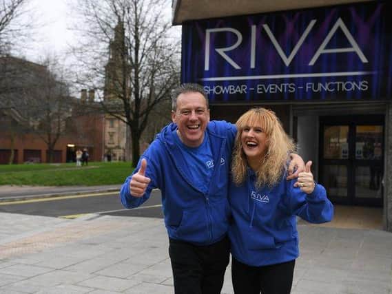 Rive Showbar owners David and Tracey Billington outside the venue in Tithebarn Street, Preston