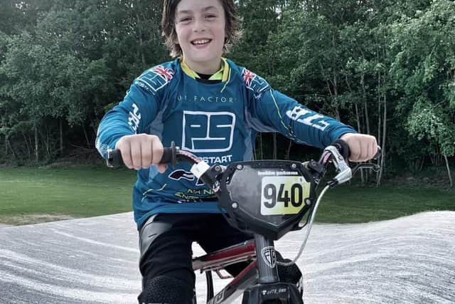 Freddie, 9, is the regional and national BMX champion
