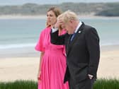 Boris Johnson, and wife Carrie Johnson