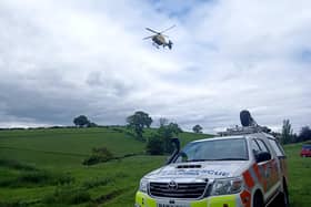 Emergency services including the air ambulance are called to the site. Photo credit: RPMR