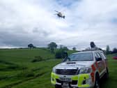 Emergency services including the air ambulance are called to the site. Photo credit: RPMR