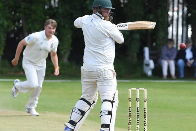 Penwortham's Martin Brierley plays a shot against Penrith