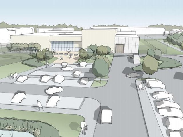 An artist's’ drawings of how the prison will look