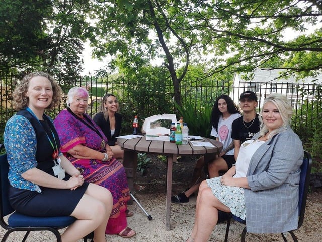 Jennifer Mullin, director of communities at South Ribble Council; Coun Jane Bell, Mayor of South Ribble with fire heroes Shania Somerville; Kim Almond and Zach Douglas; plus Mayoress of South Ribble, Emma Sue Heywood