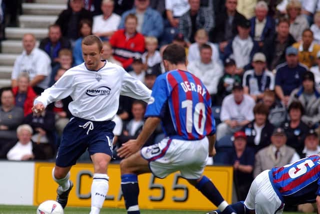 North End midfielder Paul McKenna shapes to shoot against Crystal Palace
