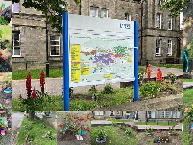 Lancaster and Morecambe Hindu Society planted flowers at Medical unit 1 at the Royal Lancaster Infirmary.