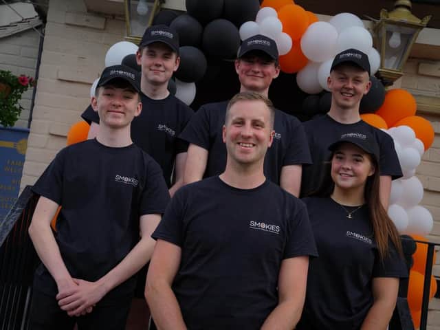 Chris and the Smokies team at the Talbot launch. H. Ashton Photography