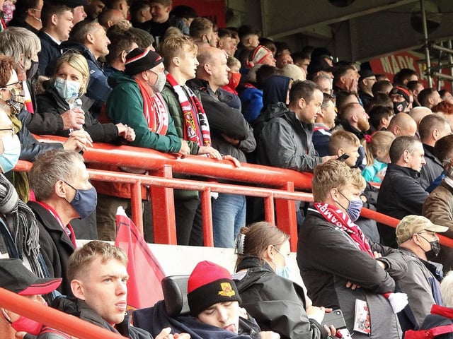 Morecambe's play-off semi-final second leg with Tranmere Rovers was the only match in front of fans at the Mazuma Stadium in 2020/21