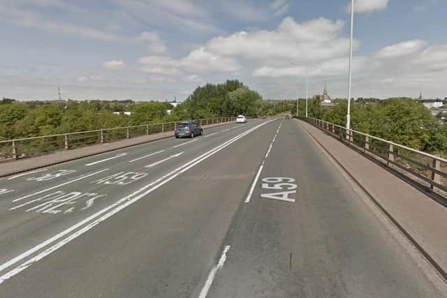 The Penwortham Flyover was closed for two hours last night whilst police dealt with a concern for welfare incident on the bridge over the River Ribble. Pic: Google