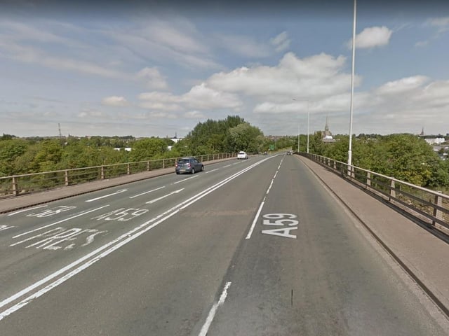 The Penwortham Flyover was closed for two hours last night whilst police dealt with a concern for welfare incident on the bridge over the River Ribble. Pic: Google