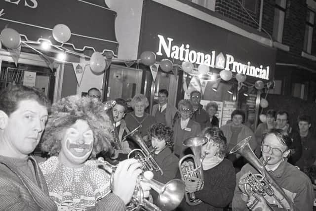 Flashback to 1985:  Phil Cool joining in a Leyland  fund-raising event for Children in Need