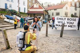 The moment Joey proposed to Emily was captured by Chalkie Bolton Photography