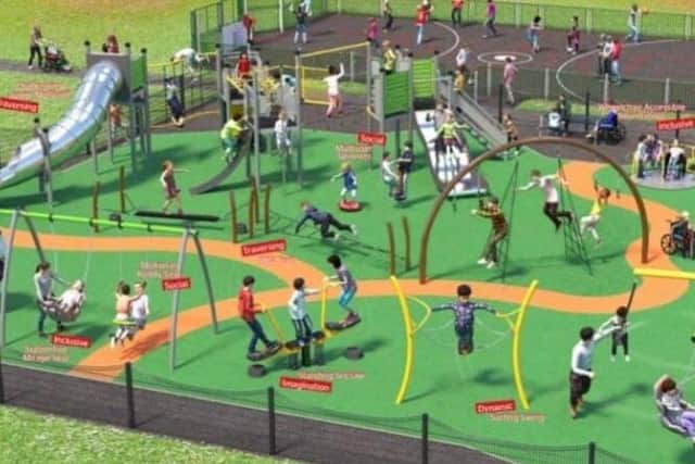 How the new playground in Strawberry Valley Park will look (image: South Ribble Borough Council)
