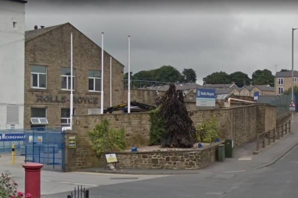 Emergency services were called to Bankfield Terrace, near to the Rolls-Royce factory in Skipton Road, Barnoldswick at 8.30pm yesterday (Saturday, June 19) after a Mercedes AMG crashed into a stone wall and a concrete fence before overturning in the road. Pic: Google