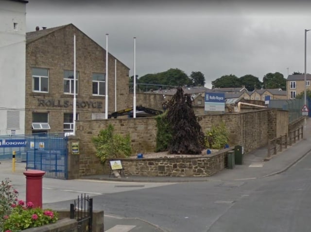 Emergency services were called to Bankfield Terrace, near to the Rolls-Royce factory in Skipton Road, Barnoldswick at 8.30pm yesterday (Saturday, June 19) after a Mercedes AMG crashed into a stone wall and a concrete fence before overturning in the road. Pic: Google