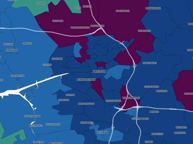 15 out of 17 areas of Preston have shown a rise in Covid cases in the second week of June - here are the latest figures