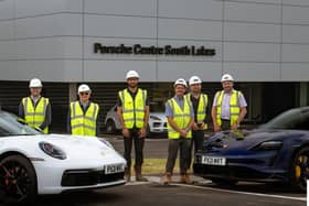 Kevin Conlon (Axis 3 Design Ltd), Directors Simon Parker (Parker & Parker), Ian Parker (Parker & Parker), with the rest of the Caddick team.