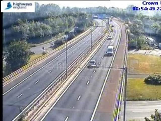The eastbound M55 has been shut between junctions 3 (Kirkham, A585 Fleetwood Road) and 1 (Preston) whilst police and ambulance crews work at the scene