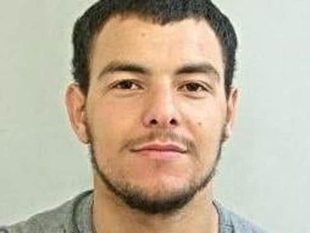 Kingsley Cairns, 22, had been a wanted man after a woman's car and living room window were smashed with a baseball bat in Cambridge Street, Plungington in the early hours of Sunday morning (June 13). Pic: Lancashire Police