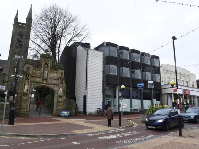 The former Royal Bank of Scotland building on Market Street, Chorley, which is now home to Chorley's permanent new Post Office