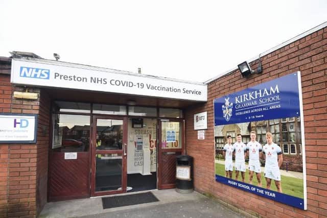The rugby club has been used as a Covid-19 vaccination centre since January