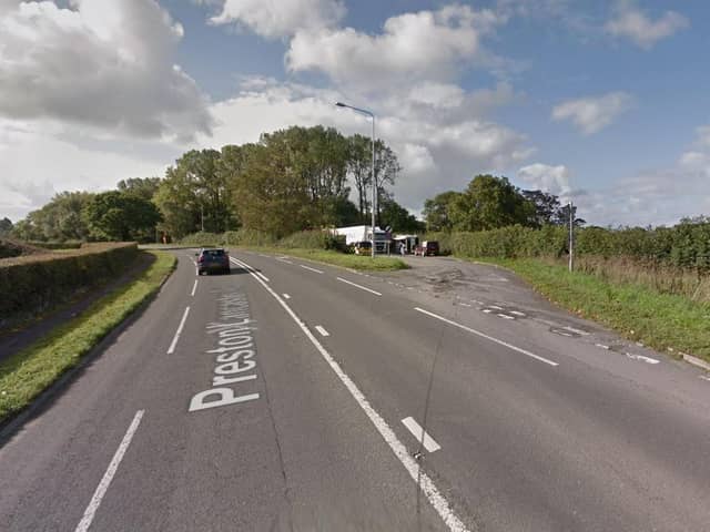 Two men were taken to hospital following a collision at the junction of Fowler Hill Lane and the A6 at around 11.30am. (Credit: Google)