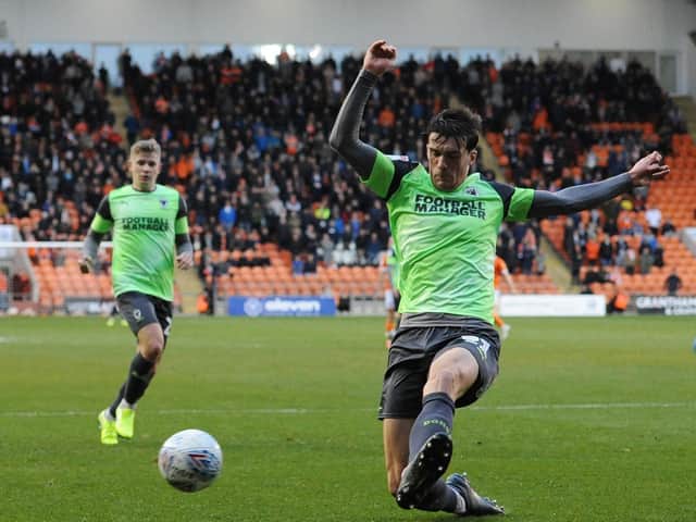 Morecambe new boy Ryan Delaney playing for AFC Wimbledon