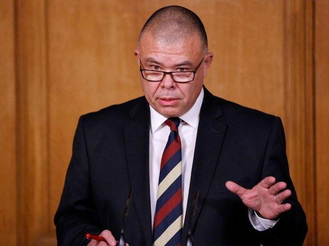 The video showed an antivax protester following Professor Jonathan Van-Tam into the Ministry of Defence building in Westminster.