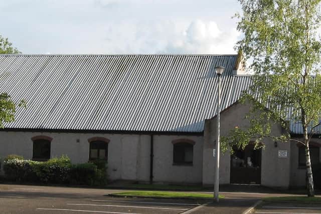 Before the transformation - there used to be just a corrugated iron roof on Grimsargh Village Hall.