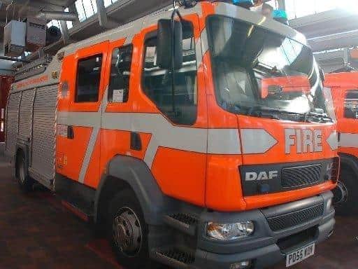 Four fire engines were called to the scene
