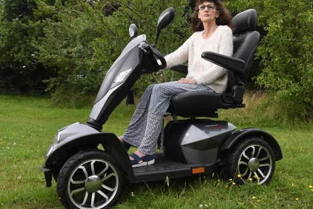 Inez Wormell on her road-legal scooter