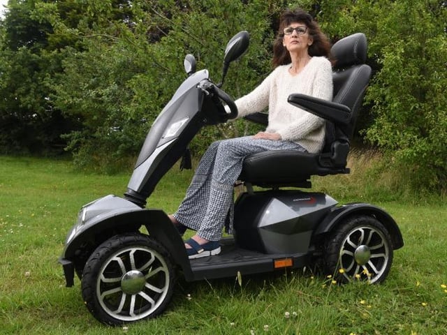 Inez Wormell on her road-legal scooter