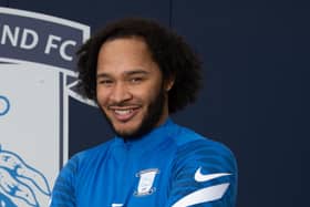 Izzy Brown arrived at Deepdale this week (photo courtesy of PNE FC)