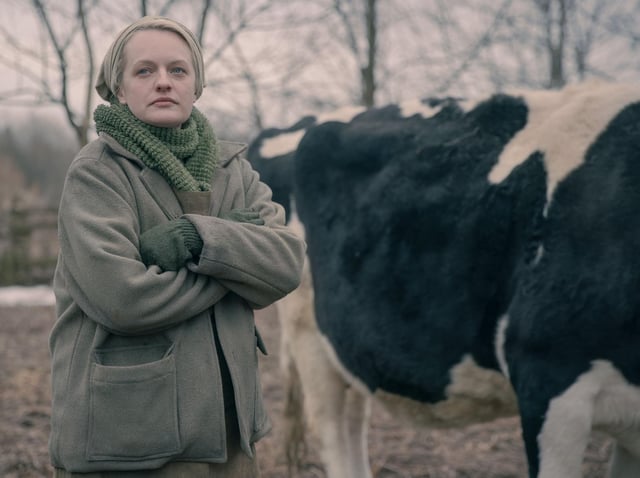 Elizabeth Moss stars as June Osborne in The Handmaid’s Tale. Picture: Jasper Savage/Hulu
