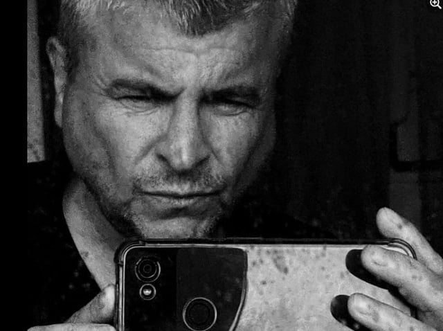 A rare photo of Tony Worrall who preferred to be behind the lens.