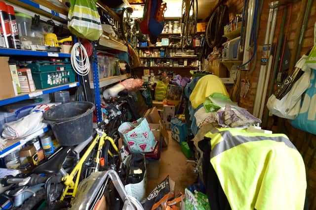 Millions of UK garages are not used for cars as they are too full of junk