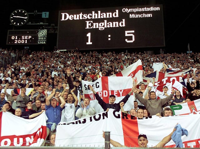 A night to remember for England fans back in 2001