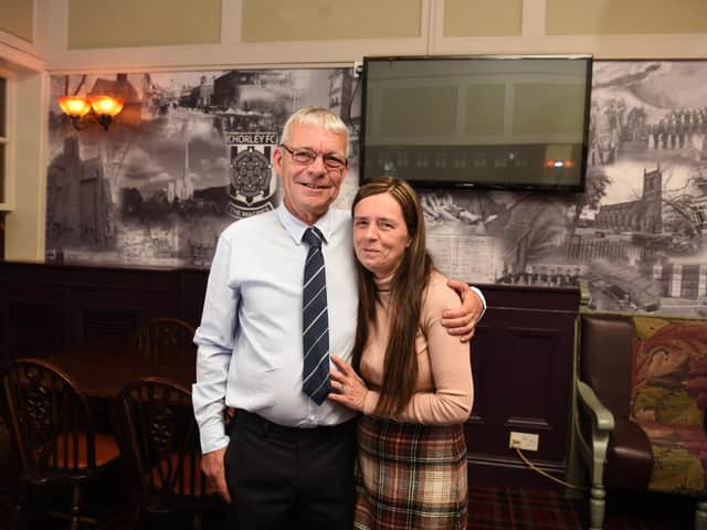 Val and Gary Perk at Traders Taphouse in Chorley