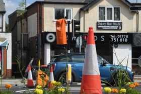 'Cone City' as Penwortham waits for its new lights to be switched on.