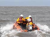 Morecambe's RNLI lifeboat was launched from Snatchems to rescue a person in difficulty on the River Lune weir.