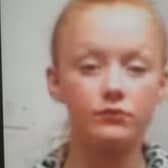 Caitlyn Ibbotson (pictured) is described as a white female, of slim build, with long brown hair and ginger roots. (Credit: Lancashire Police)