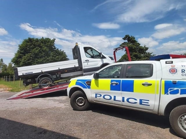 The Ford Transit tipper has been recovered by police
