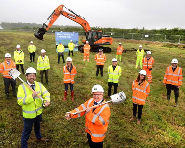 Local leaders met to celebrate the start of the M55 link road works