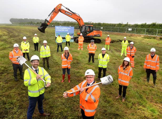 Local leaders met to celebrate the start of the M55 link road works